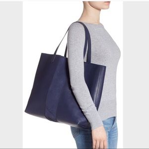 $198 New Madewell Suede Stripe Leather Tote. Never used.